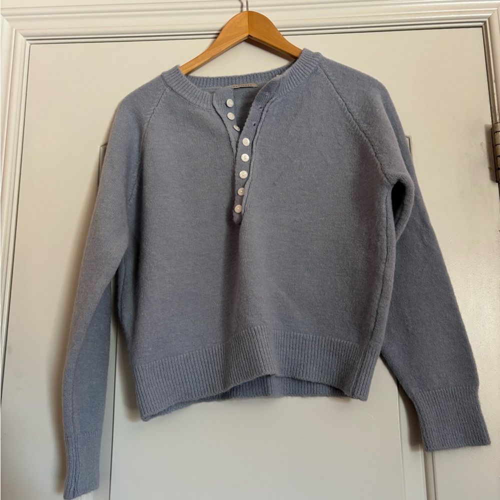 CHERRYKOKO Women's Light Blue Sweater